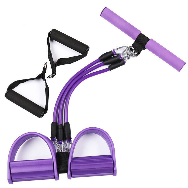 Pedal Tension Device with Three-Tube Removable Foot Stretch Rope - PowerPlay Fitness